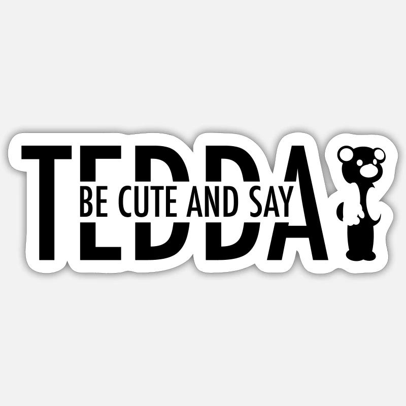 TEDDAY 1 Sticker Größe S (10 x 10 cm)