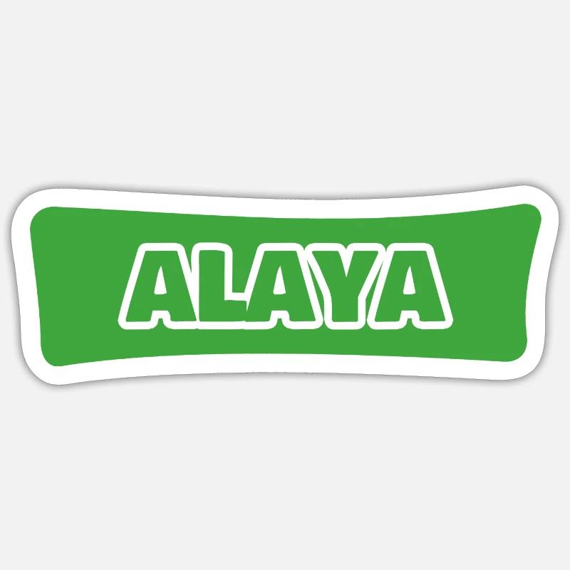 Alaya comme naissance - Sticker taille S (10 x 10 cm) - blanc mat