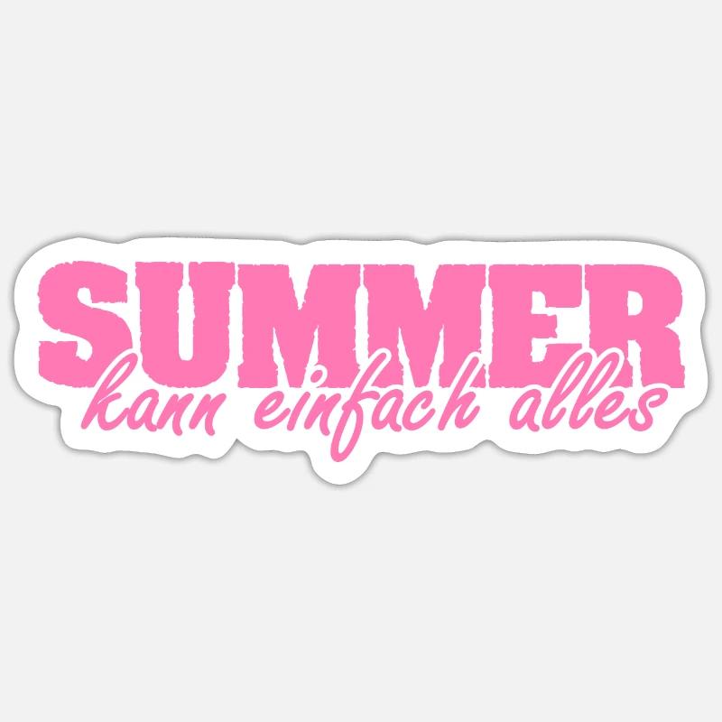 Mrs. Summer - Sticker size S (10 x 10 cm) - white matte