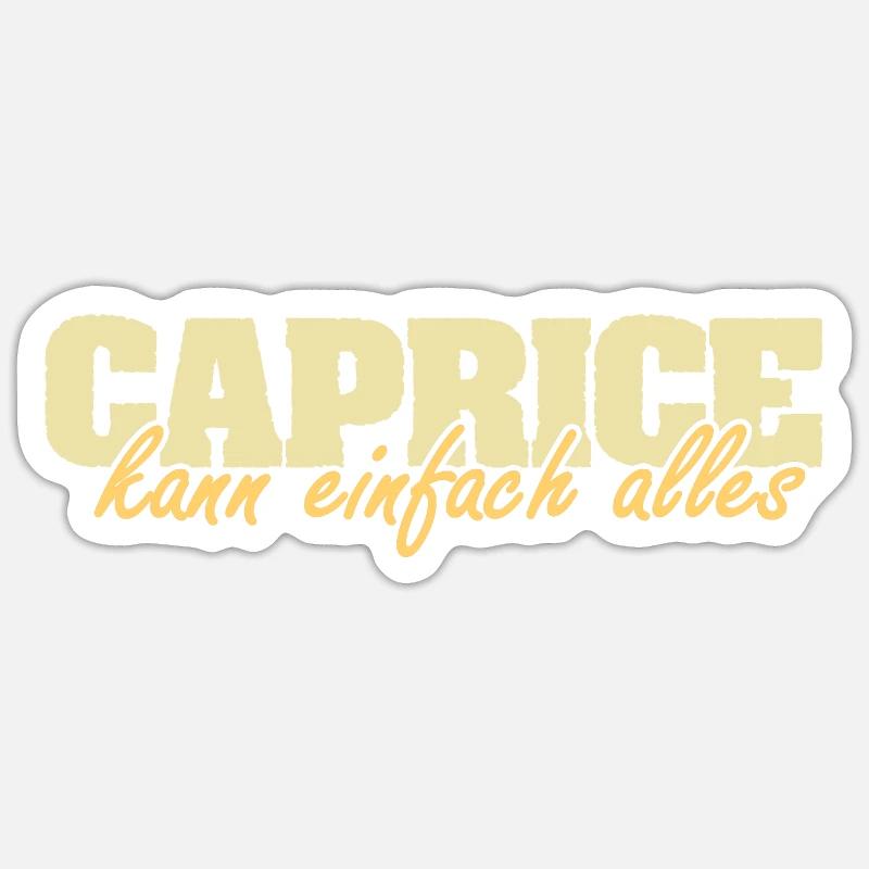 Capriccio - Sticker taille S (10 x 10 cm) - blanc mat