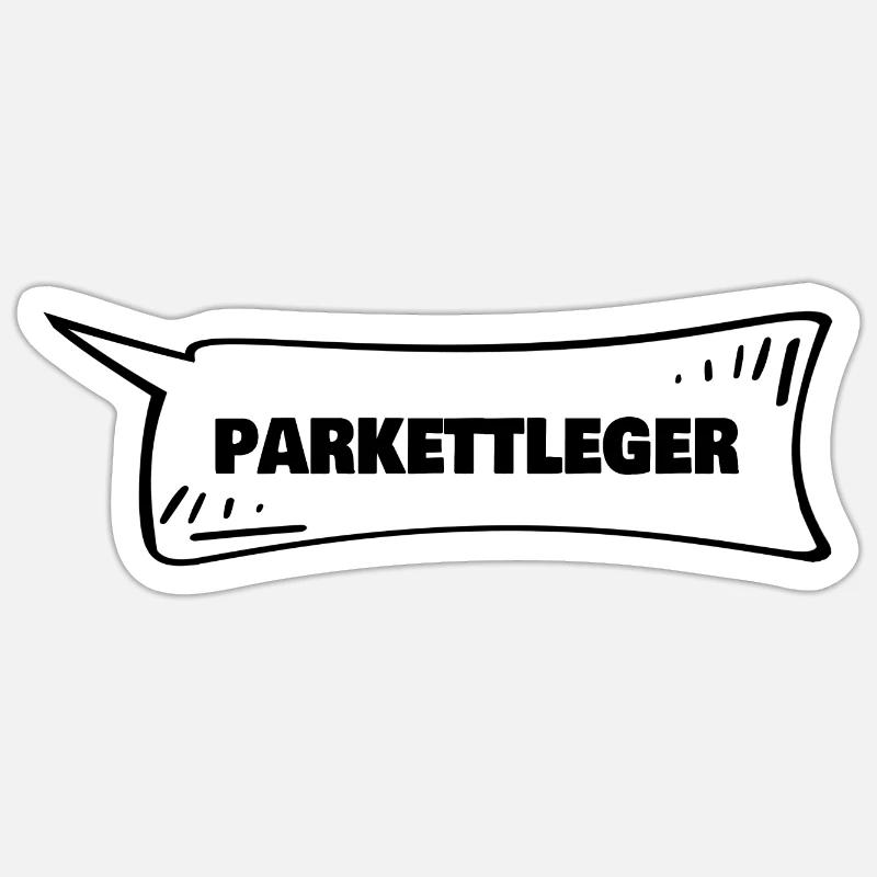 Speech bubble parquet layer Sticker size S (10 x 10 cm)