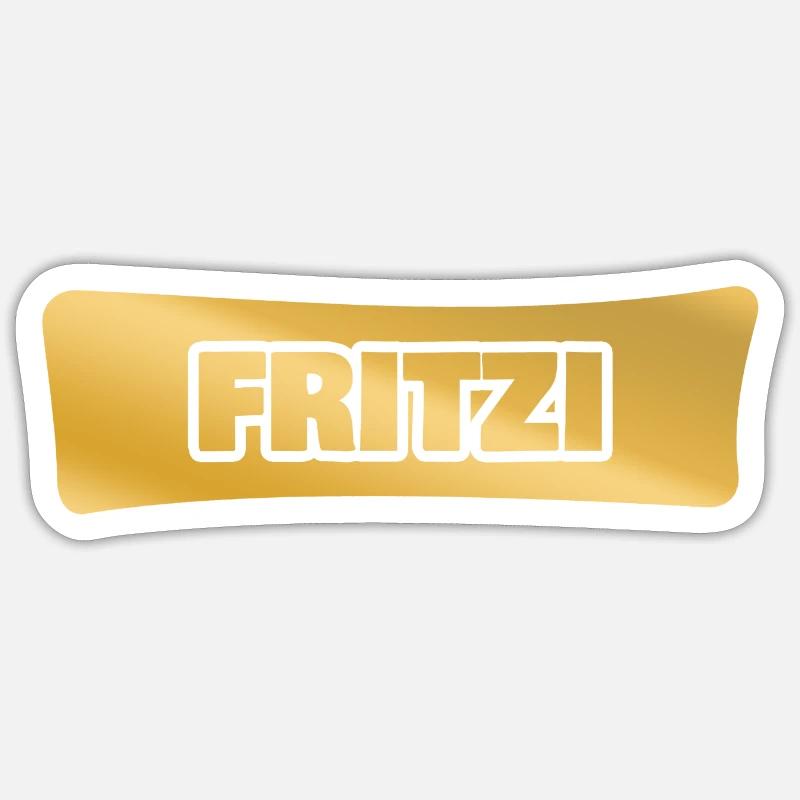 Fritzi - Sticker taille S (10 x 10 cm) - blanc mat