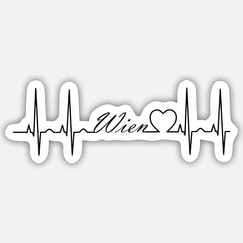 Vienne - Sticker taille S (10 x 10 cm) - blanc mat