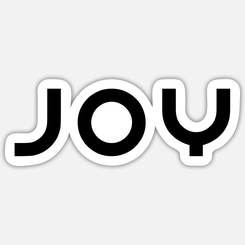 joy - freude Sticker Größe S (10 x 10 cm)