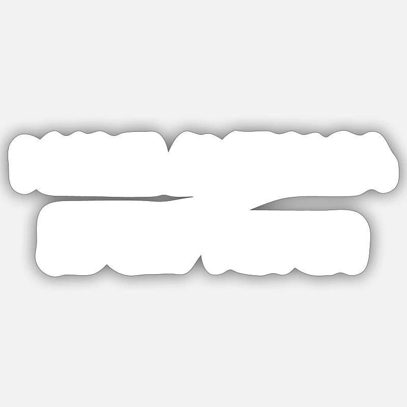 Make America Lazy Again "White" Sticker size S (10 x 10 cm)