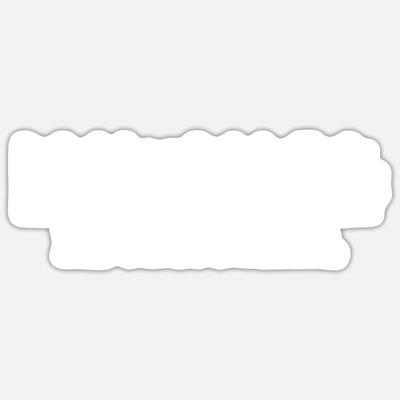 Ich bin nicht Dick - Sticker Größe S (10 x 10 cm) - Mattweiß