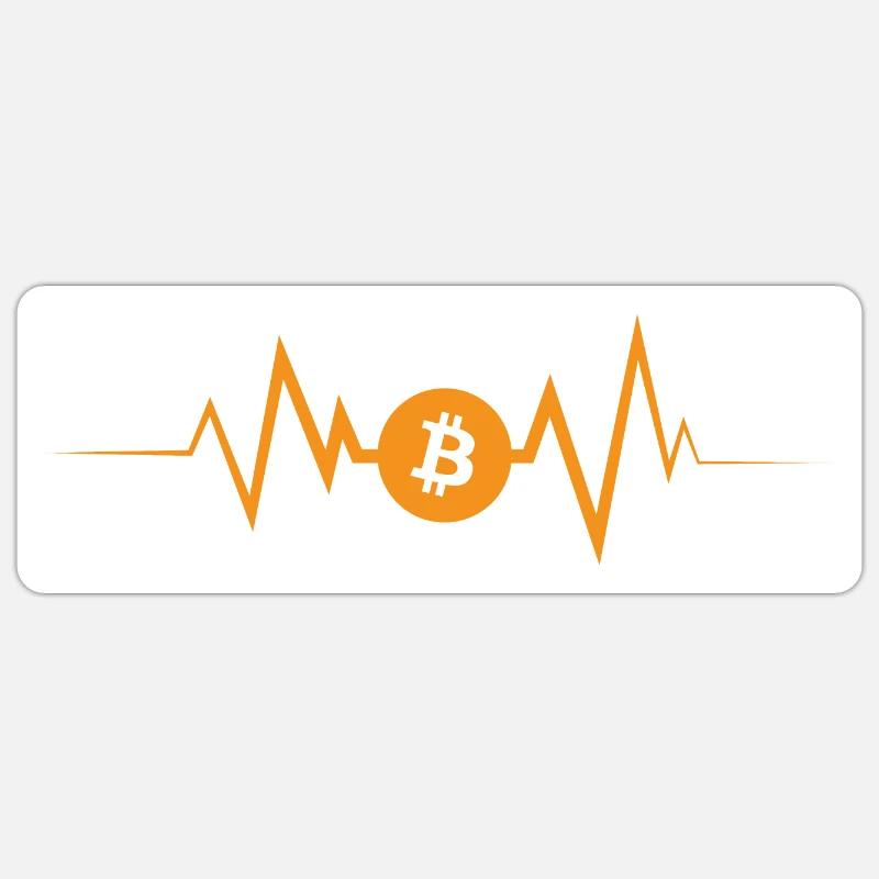 Bitcoin Pulse Sticker size S (10 x 10 cm)