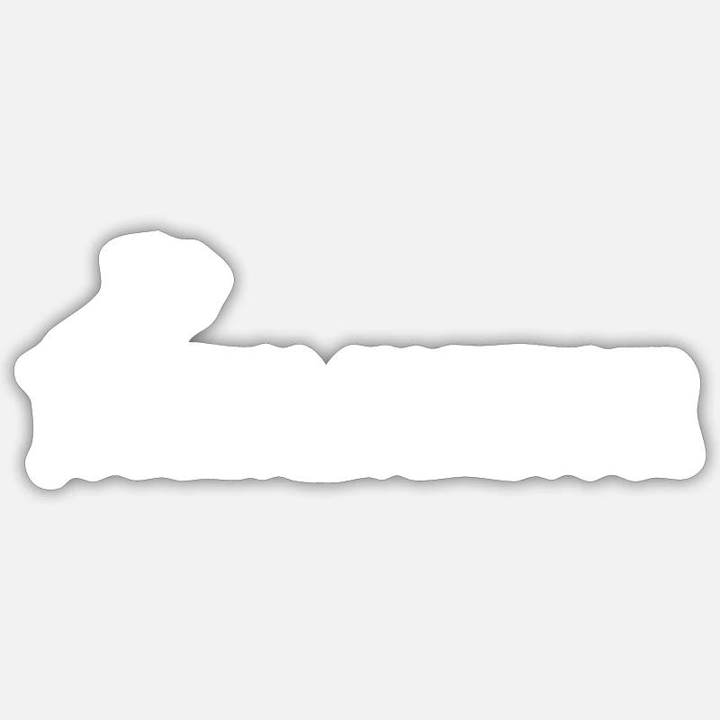 Jogging joyride - Sticker size S (10 x 10 cm) - white matte