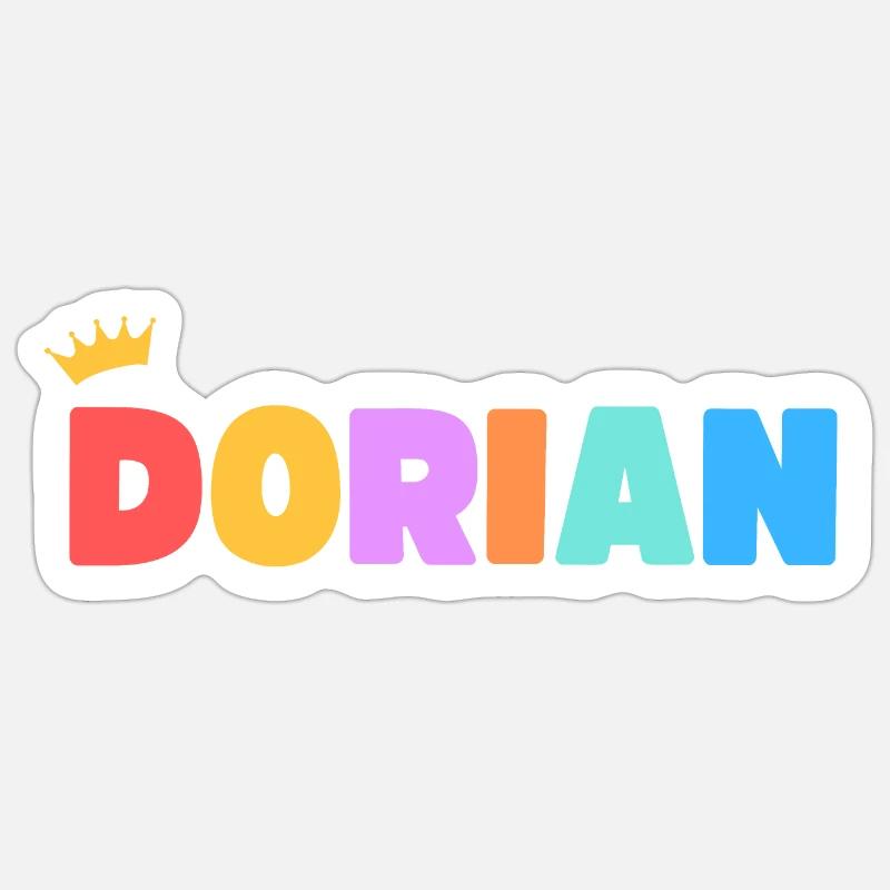 Dorian! Customizable - Sticker size S (10 x 10 cm) - white matte