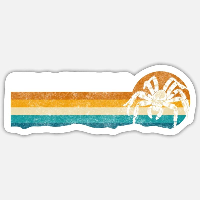 Araignées de compagnie - Sticker taille S (10 x 10 cm) - blanc mat