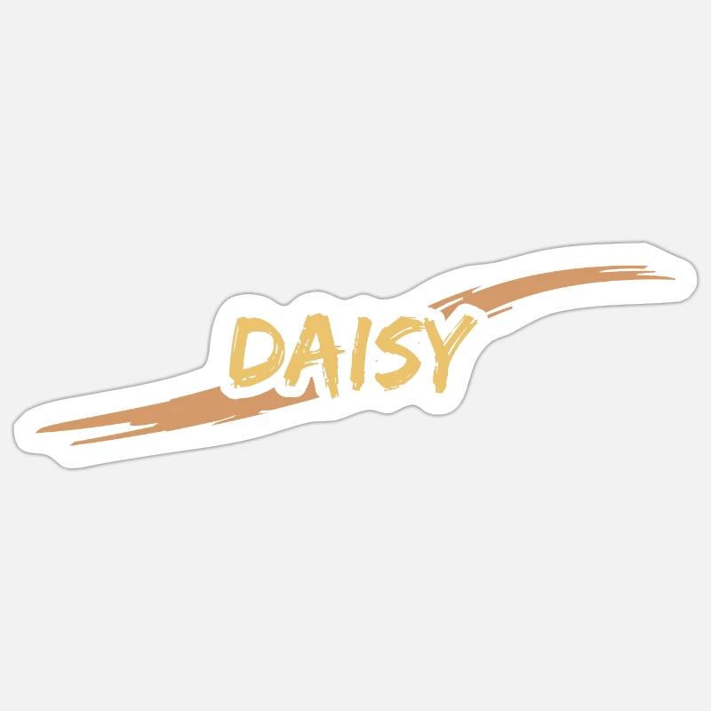 Daisy Daisy - Sticker taille S (10 x 10 cm) - blanc mat