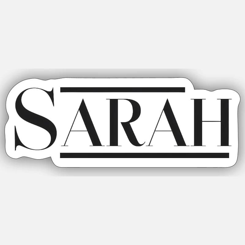 Sarah - Sticker size S (10 x 10 cm) - white matte