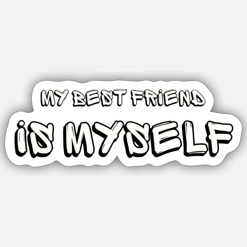 L'amitié la plus sincère - Sticker taille S (10 x 10 cm) - blanc mat