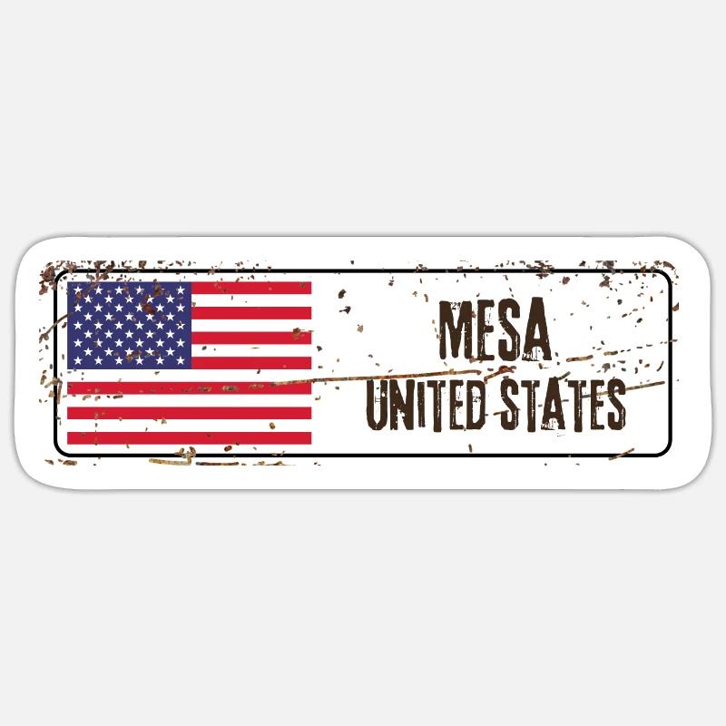Mesa Drapeau des États-Unis Sticker taille S (10 x 10 cm)