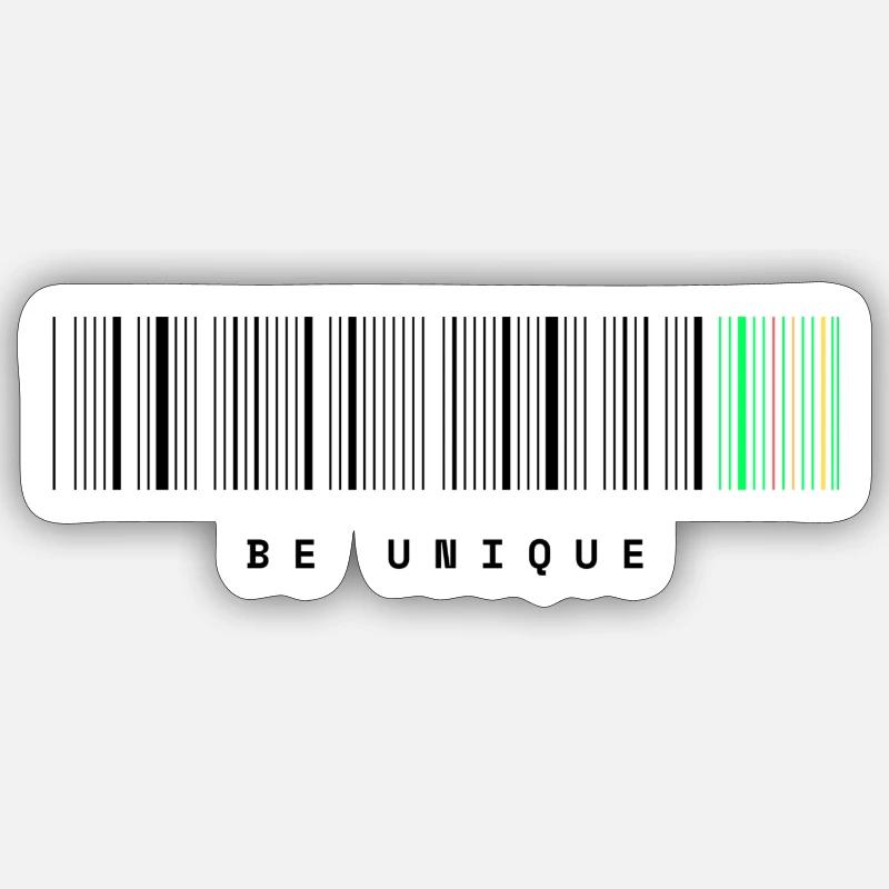 Unique Barcode blk2 Sticker size S (10 x 10 cm)