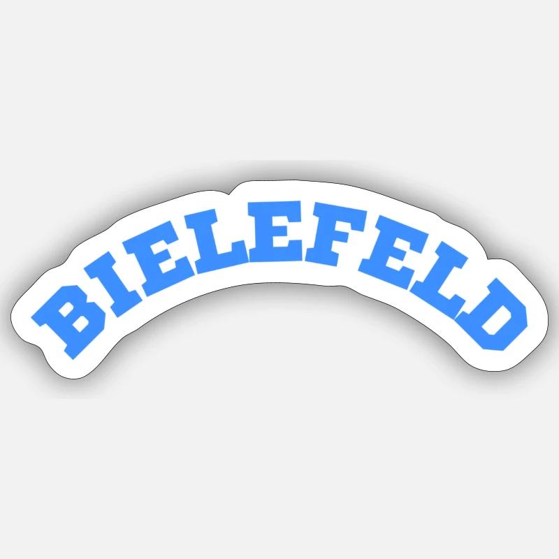 Bielefeld - Sticker size S (10 x 10 cm) - white matte