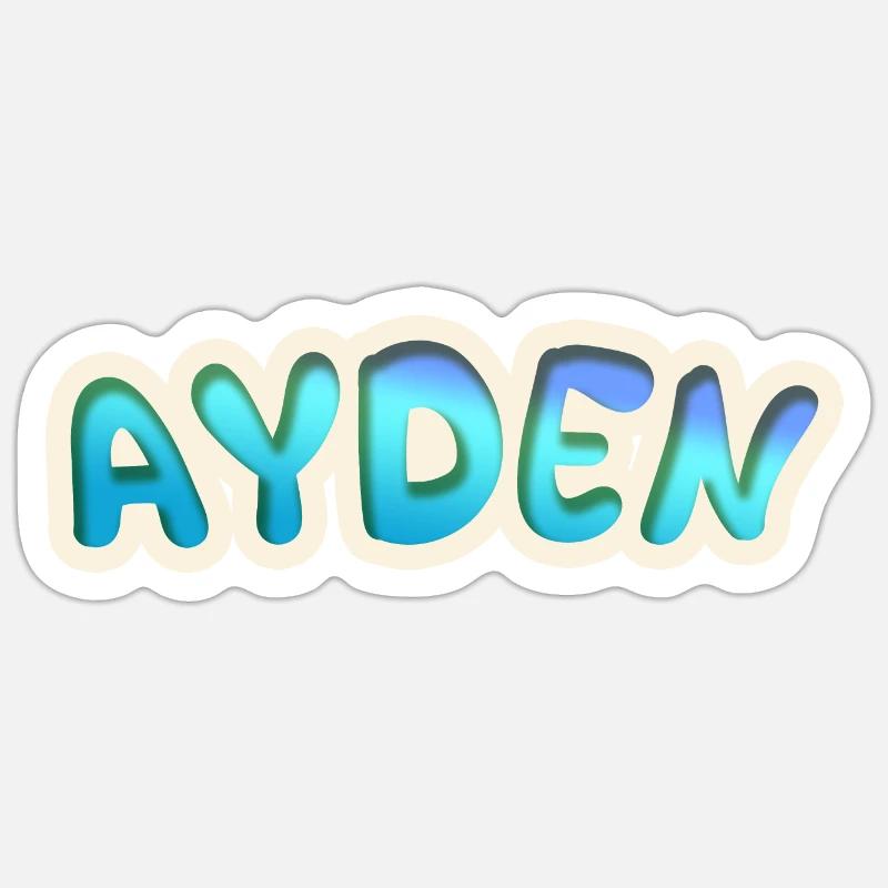 Gift for Ayden - Sticker size S (10 x 10 cm) - white matte