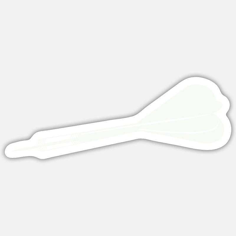 Dard - Sticker taille S (10 x 10 cm) - blanc mat
