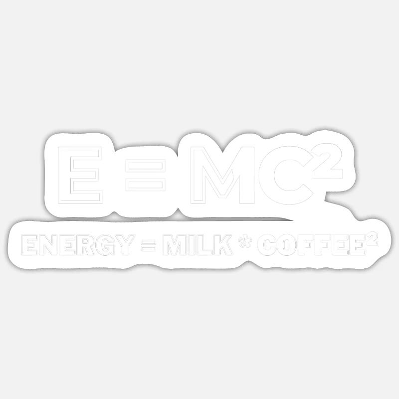 Café à la puissance 2 Sticker taille S (10 x 10 cm)