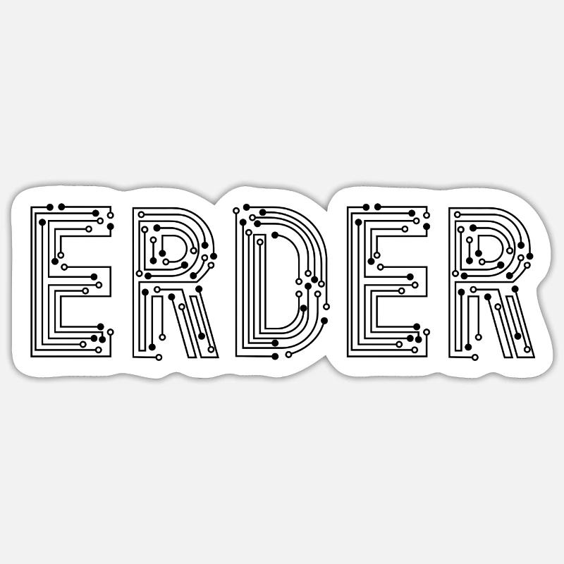 Erder Schaltplan Elektronik Elektrik Sticker Größe S (10 x 10 cm)