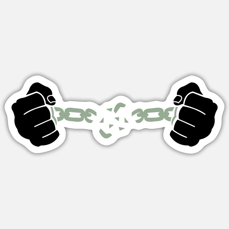 Hand Chain Sticker size S (10 x 10 cm)