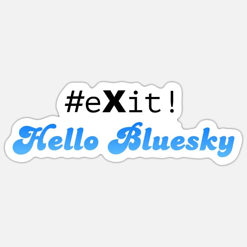 #eXit! Sticker size S (10 x 10 cm)