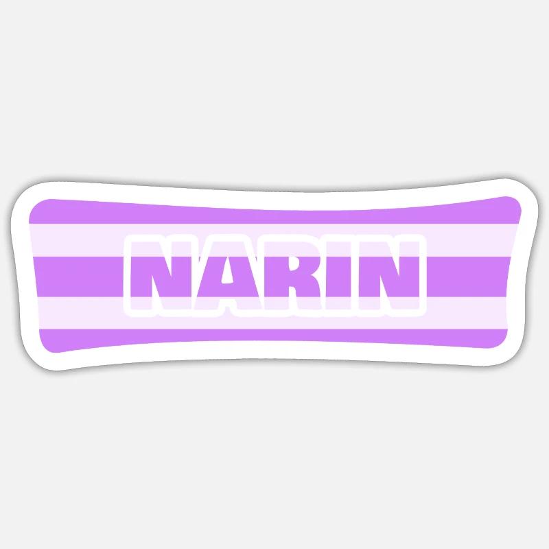 Narin - Sticker Größe S (10 x 10 cm) - Mattweiß