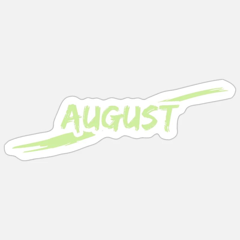 August Sticker Größe S (10 x 10 cm)