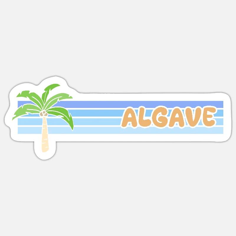 Algave als Urlaub Sticker Größe S (10 x 10 cm)