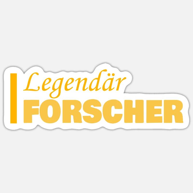 Profession : Chercheur - Sticker taille S (10 x 10 cm) - blanc mat