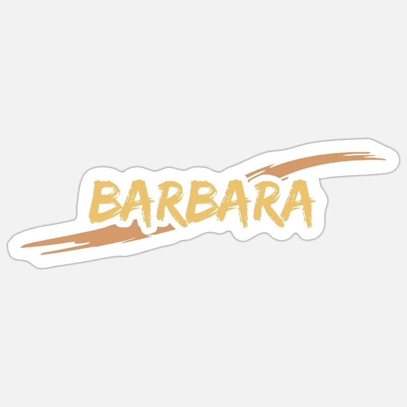 Barbara as Barbara Sticker size S (10 x 10 cm)