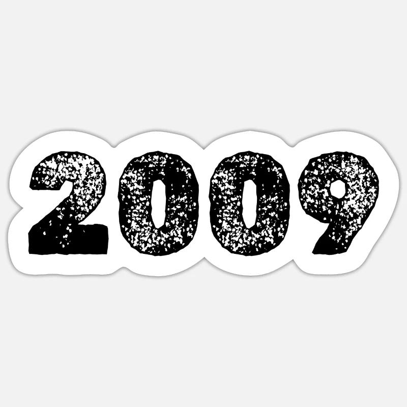 2009 - Sticker size S (10 x 10 cm) - white matte