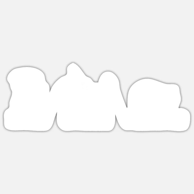Clôture Clôture - Sticker taille S (10 x 10 cm) - blanc mat