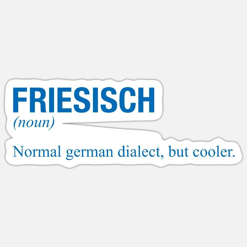 FRISIAN - Sticker size S (10 x 10 cm) - white matte