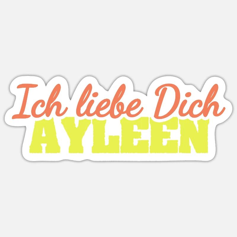 Chère Ayleen, - Sticker taille S (10 x 10 cm) - blanc mat