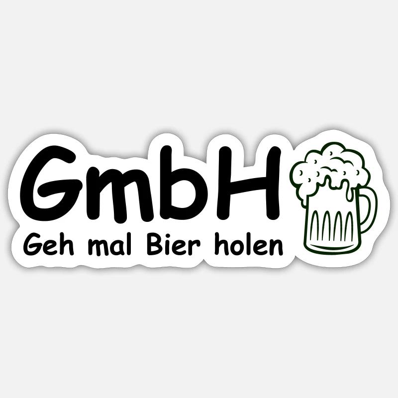 Bier GmbH - Sticker size S (10 x 10 cm) - white matte