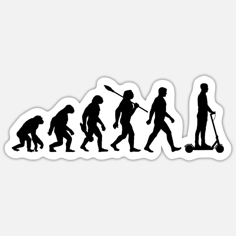 Evolution E-Scooter, Scooter électrique avec batterie Sticker taille S (10 x 10 cm)