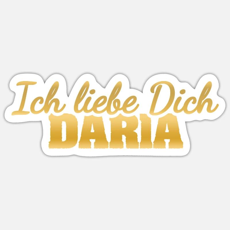 Amour Dar - Sticker taille S (10 x 10 cm) - blanc mat