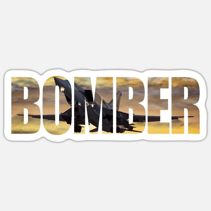 Bomber Tu-22 M3 - Sticker Größe S (10 x 10 cm) - Mattweiß