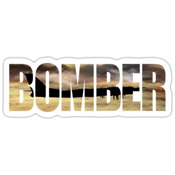 Bomber Tu-95 - Sticker Größe S (10 x 10 cm) - Mattweiß - Vorne