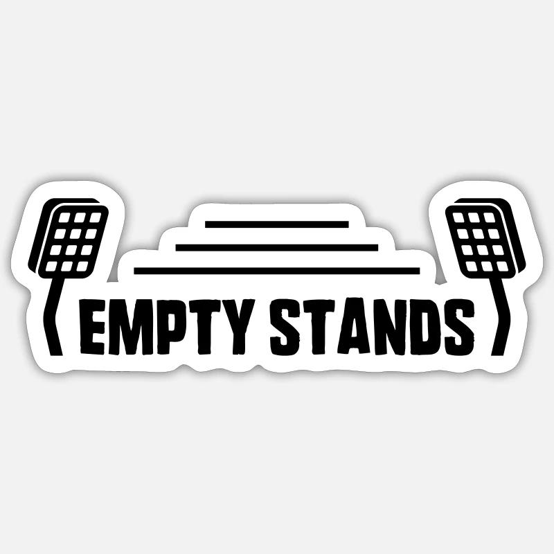 Empty Stands Logo - Sticker Größe S (10 x 10 cm) - Mattweiß