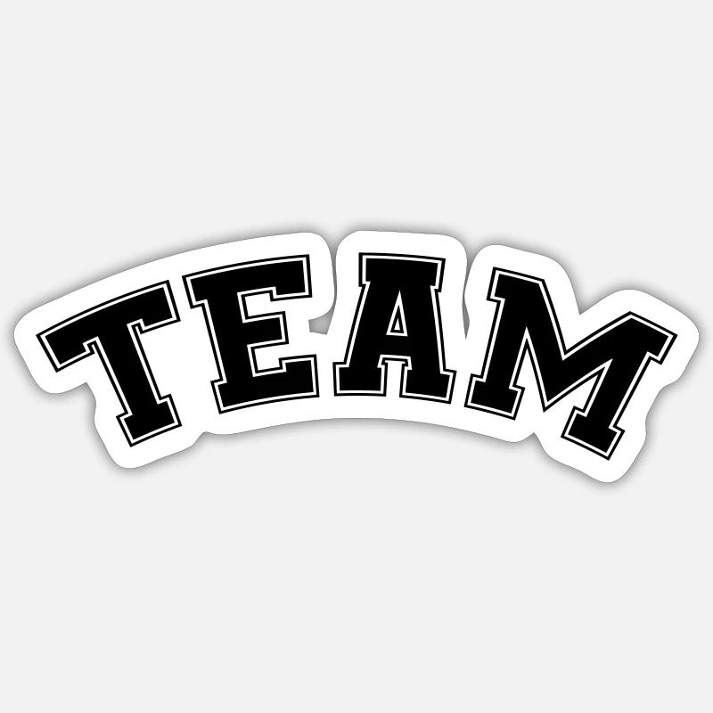 team - Sticker size S (10 x 10 cm) - white matte