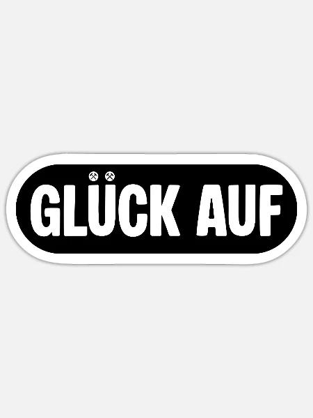 Erzgebirge Symbol - Sticker Größe S (10 x 10 cm) - Mattweiß