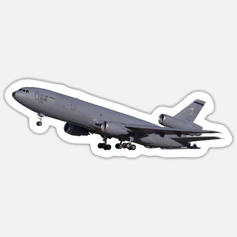 KC-10 Extender - Sticker Größe S (10 x 10 cm) - Mattweiß