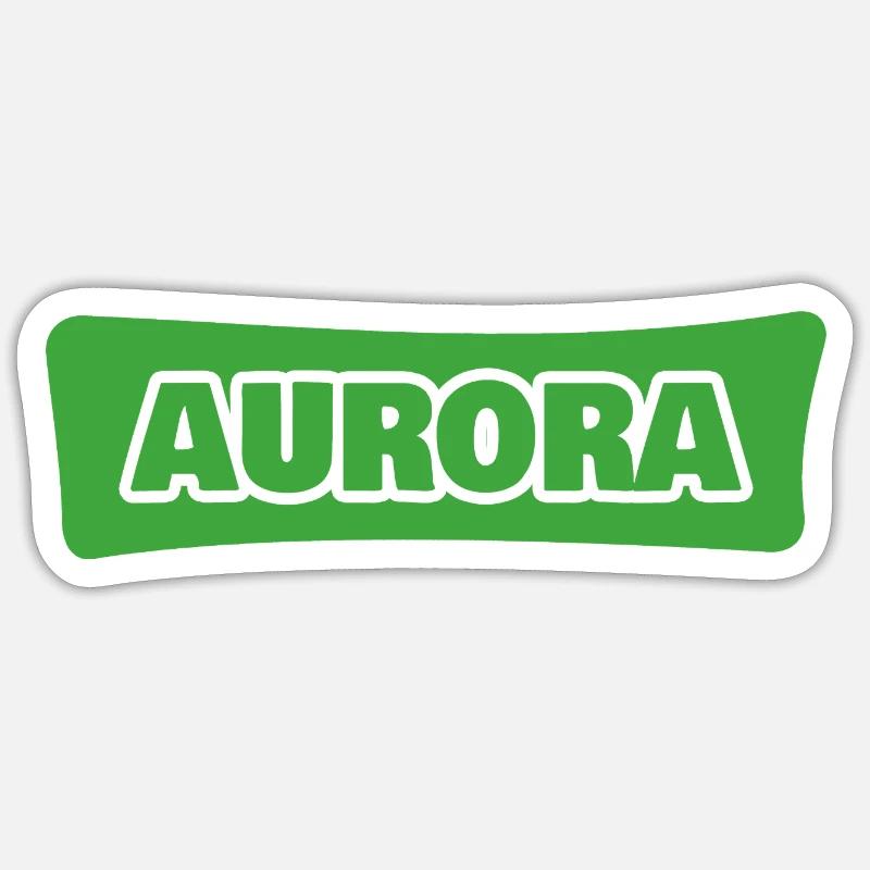 Aurora - Sticker size S (10 x 10 cm) - white matte