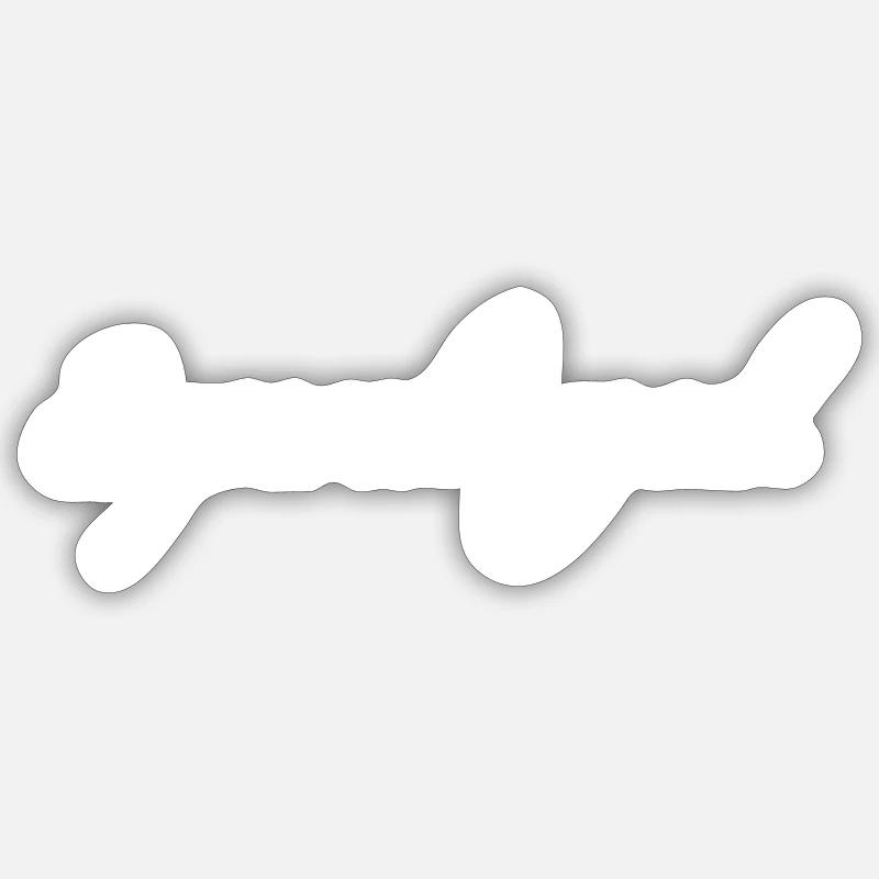 Blanc suralimenté - Sticker taille S (10 x 10 cm) - blanc mat