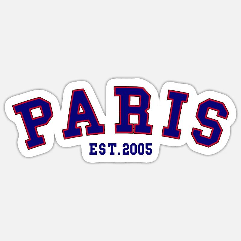 PARIS_EST_2005 - Sticker taille S (10 x 10 cm) - blanc mat