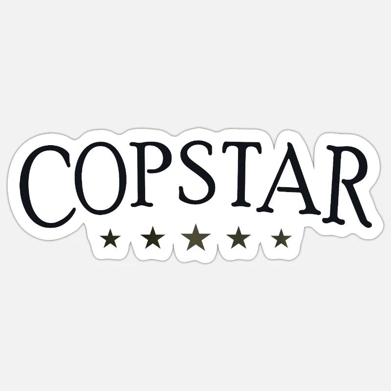 COPSTAR - Sticker size S (10 x 10 cm) - white matte