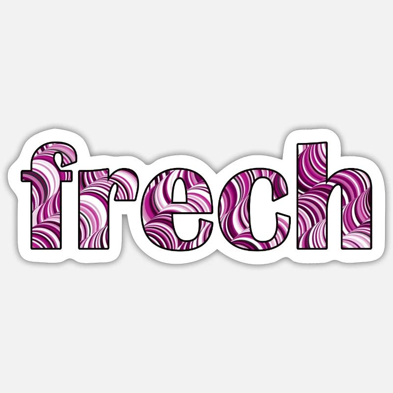 Impudent - Sticker taille S (10 x 10 cm) - blanc mat