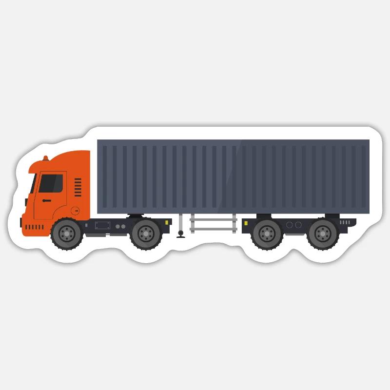 Container trucks Sticker size S (10 x 10 cm)